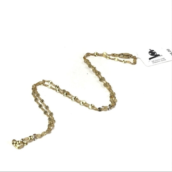 Sterling Silver & 18K Gold Disc Chain Necklace - Picture 1 of 6